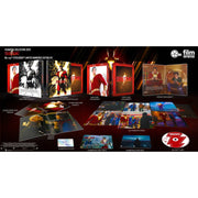 Shazam! One-Click Hardbox 4K UHD, Blu-ray, and 3D SteelBook limited collector's edition with lenticular FullSlip covers, exclusive booklet, character cards, and protective packaging.