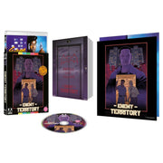 Enemy Territory Limited Edition Blu-Ray set with slipcover, booklet, poster, and disc featuring restored artwork and bonus content.
