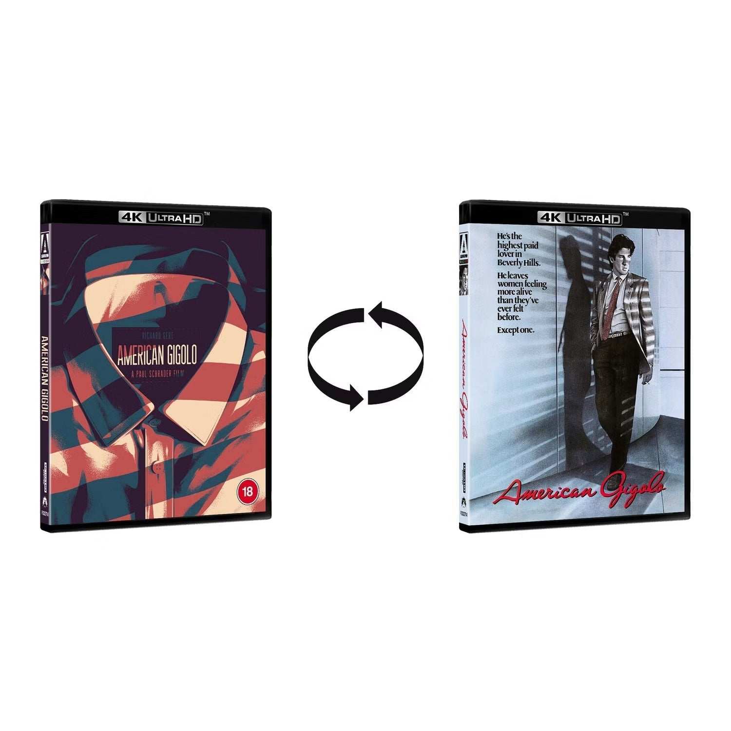 American Gigolo Limited Edition 4K Ultra HD Blu-ray with reversible slipcase and extra collector's content