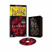 The Sadness Limited Edition 4K Ultra HD movie with slipcover and illustrated booklet featuring horror film artwork and special features