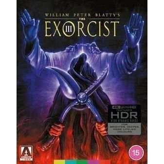 The Exorcist III Limited Edition 4K Ultra HD with slipcover, showing eerie artwork and HDR sticker.