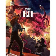 The Blob 4K UHD limited edition steelbook cover showing characters battling a giant red tentacled creature in a small town at night