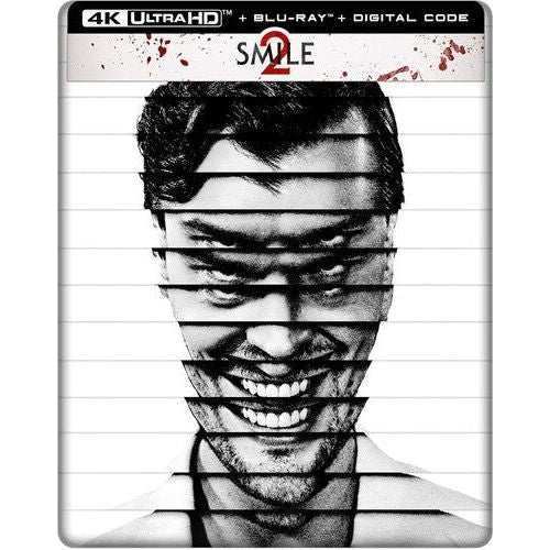 Smile 2 4K UHD + Blu-Ray + Digital Limited Edition Steelbook cover with distorted face.