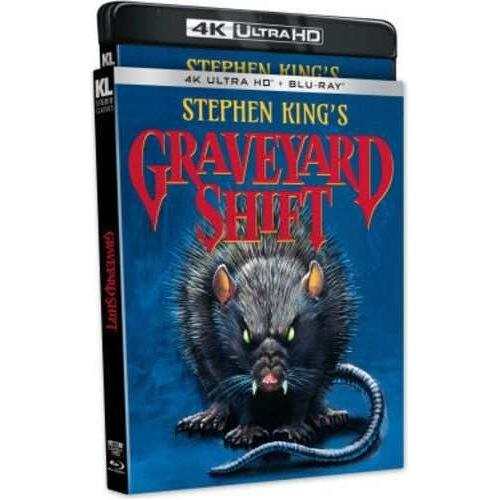 Graveyard Shift 4K UHD Blu-Ray with slipcover featuring Stephen King's horror film artwork.