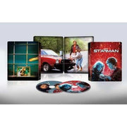 Starman 4K UHD Limited Edition Steelbook with Blu-Ray and Digital discs, featuring cover art and film scenes.