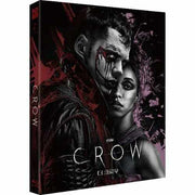 The Crow 2024 Blu-ray numbered limited edition full slip cover featuring dark fantasy artwork of two characters with dramatic makeup and blood details