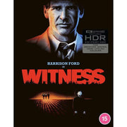 Witness Limited Edition 4K UHD pack with Harrison Ford on cover, includes extras and Rigid Slipcase.