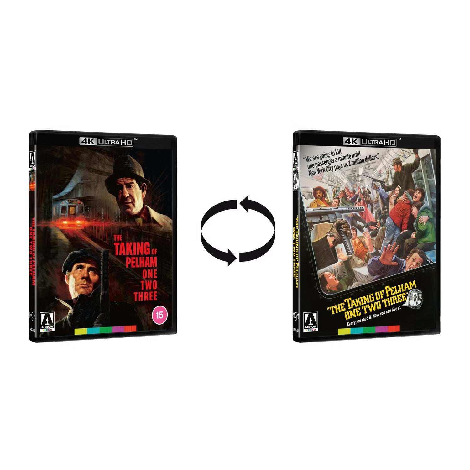 The Taking Of Pelham One Two Three 1974 Limited Edition 4K UHD w/ Slipcover and Booklet.