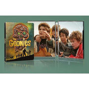 The Goonies Limited Edition Steelbook 4K Ultra HD + Blu-Ray movie cover and inside of steelbook