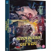 Seven Deaths In The Cat's Eye limited deluxe collectors edition Blu-Ray cover with gothic vampire imagery and castle background