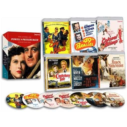 The Cinema Of Powell & Pressburger Blu-ray 8-disc limited edition collection featuring six classic films with restored transfers and bonus content