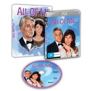 All Of Me 1984 Blu-Ray with limited edition slipcover and disc showing Steve Martin and Lily Tomlin on cover and disc