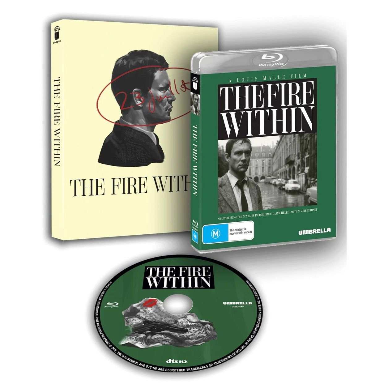 The Fire Within 1963 Blu-Ray with limited edition slipcover and disc by Umbrella Entertainment