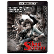 Silent Scream 4K UHD Blu-Ray with Slipcover, horror movie pre-order, Victorian mansion mystery thriller.
