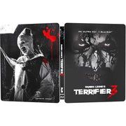 Terrifier 3 Collector's Edition Steelbook 4K UHD and Blu-Ray featuring Art the Clown.