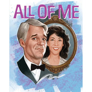 All Of Me 1984 comedy Blu-Ray limited edition slipcover cover art with illustrated man in tuxedo and woman in ornate frame