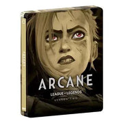 Arcane League of Legends Season Two 4K UHD limited edition steelbook cover featuring character close-up