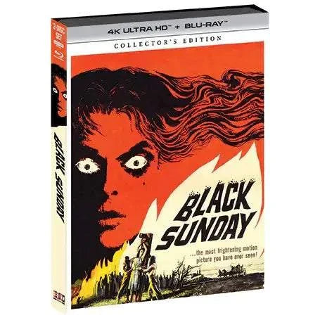 Black Sunday Collector's Edition 4K UHD and Blu-Ray slipcover with horror movie cover art