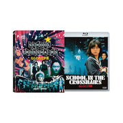 School In The Crosshairs Blu-Ray with slipcover and booklet featuring sci-fi teenage idol film by Nobuhiko Obayashi