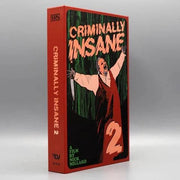 Limited Edition Degausser Video "Criminally Insane 2" LED VHS with illustrated cover.