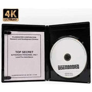 Bleeding Skull Disembodied 4K UHD and Blu-Ray set with slipcover showing disc and top secret insert inside case