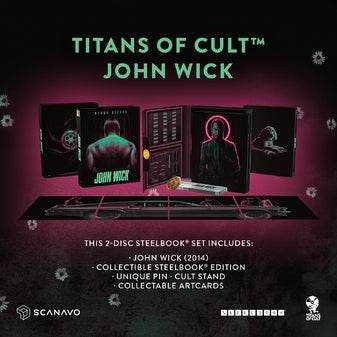 John Wick Titans of Cult Limited Edition Steelbook 4K UHD Blu-Ray Set