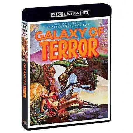 Galaxy Of Terror Collector's Edition 4K UHD Blu-Ray with limited edition slipcover.