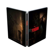 The Penguin Season 1 limited edition 4K UHD steelbook with dark moody cover featuring Colin Farrell as Oz Cobb from HBO series