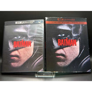The Batman 4K UHD Blu-Ray with slipcover, used good condition with visible wear on cover.