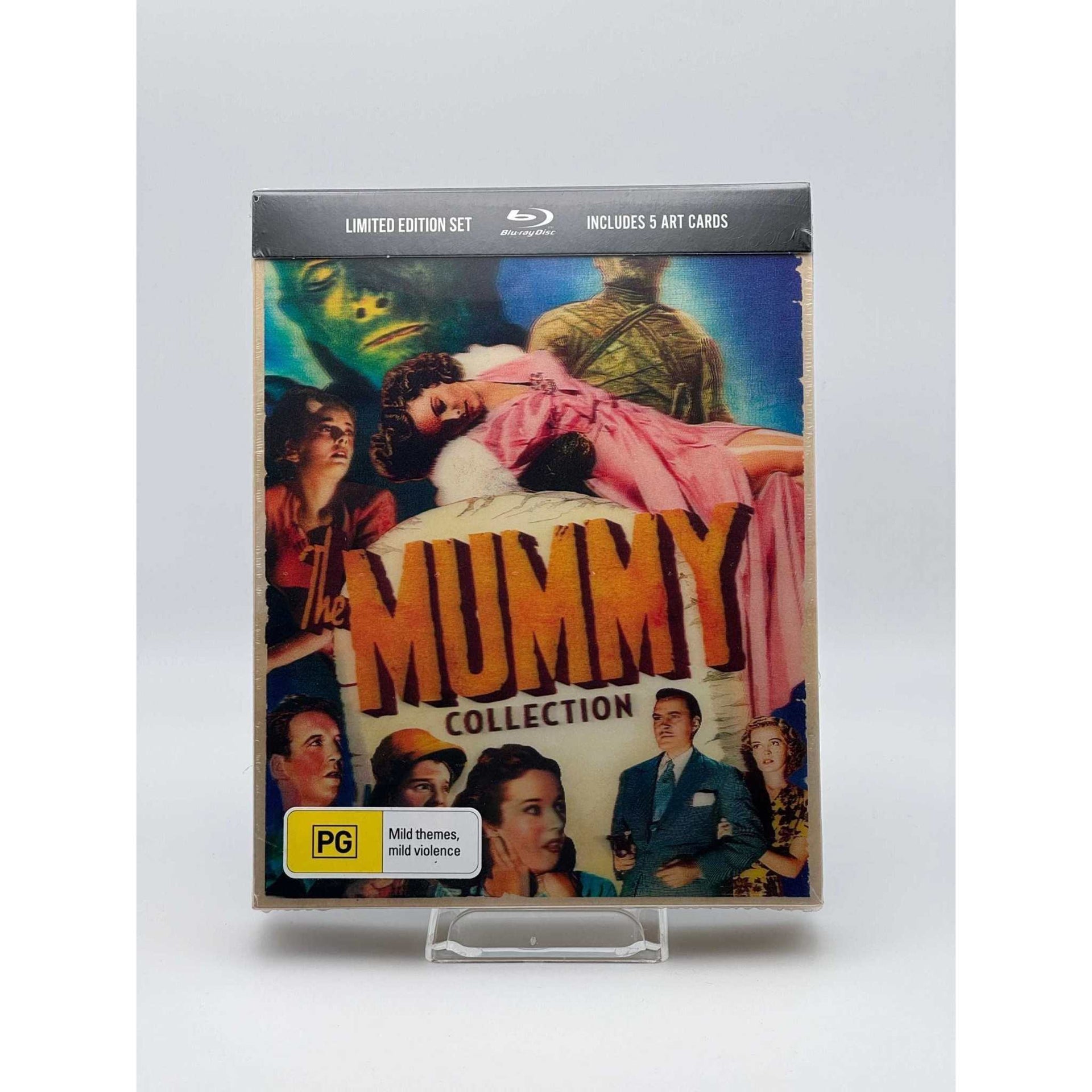 Mummy Collection Limited Edition Blu-ray Set with Lenticular Cover and Art Cards.