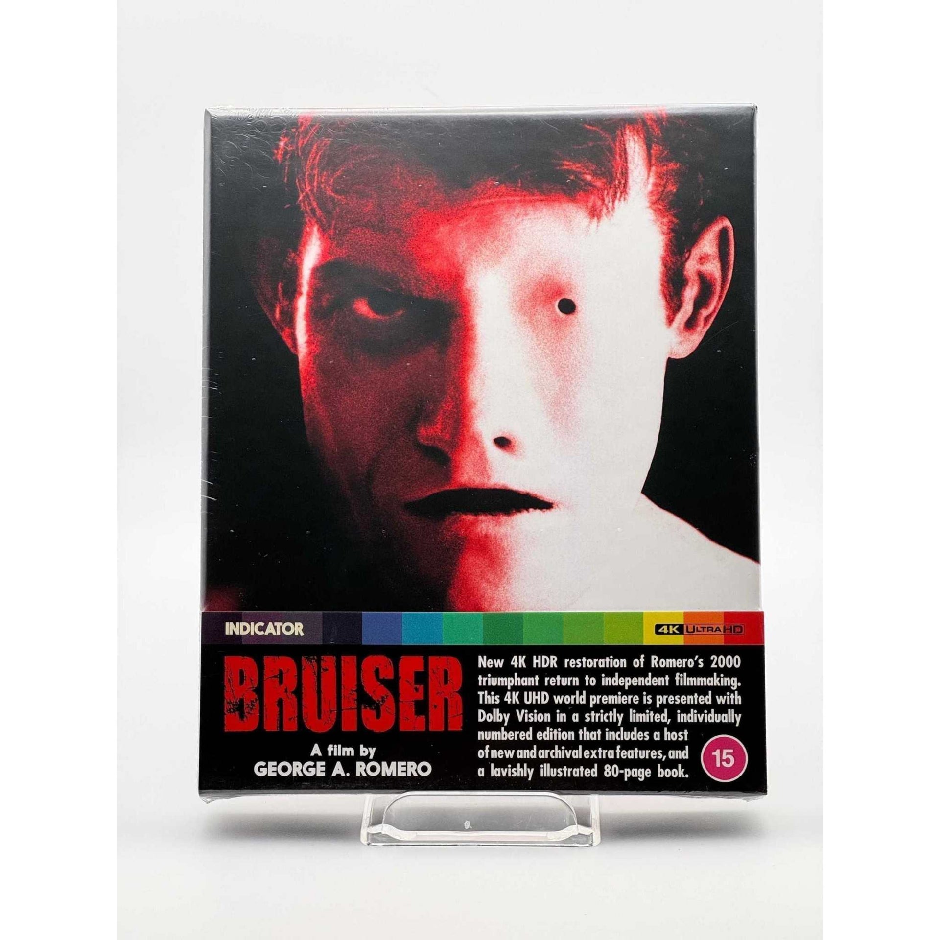 Bruiser Limited Edition 4K Ultra HD with slipcover, featuring George A. Romero film cover art and special features.