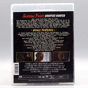 Blu-ray cover for "Samurai Priest Vampire Hunter" with bonus features outlined.