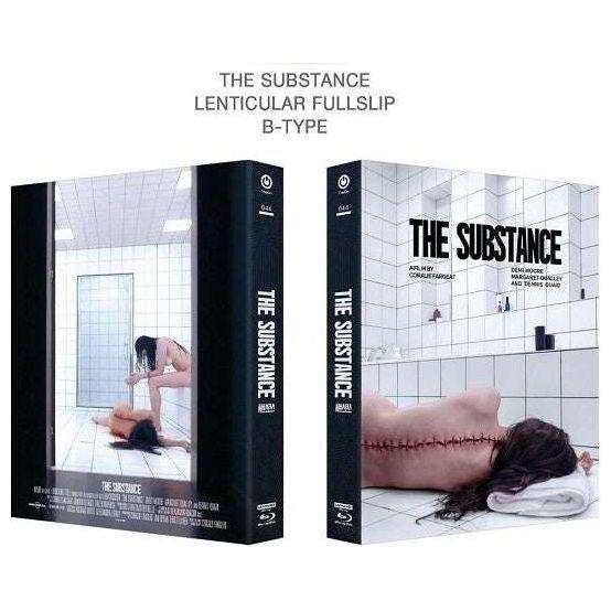 The Substance Steelbook lenticular fullslip limited edition 2-disc set with 4K UHD and Blu-Ray packaging