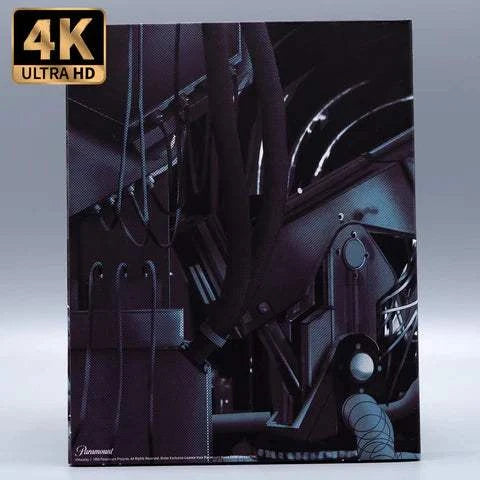 Virtuosity 4K UHD Blu-Ray with slipcase featuring futuristic virtual reality imagery.