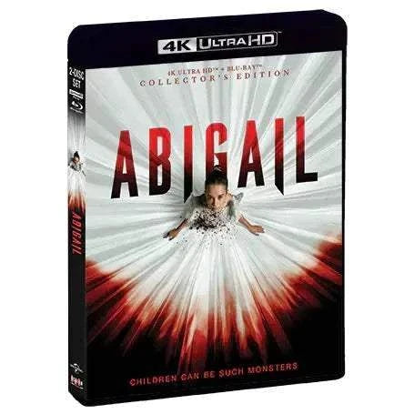 Abigail 2024 Collector's Edition 4K UHD Blu-Ray with limited edition slipcover featuring a ballerina in a white dress on the cover