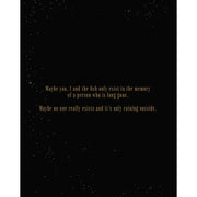 Angel's Egg 4K UHD pre-order with limited edition slipcover featuring poetic text on a starry black background