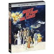 Battle Beyond the Stars Collector's Edition 4K UHD and Blu-Ray with limited edition slipcover featuring classic sci-fi artwork and characters.