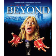 The Beyond 6-disc Deluxe Edition featuring horror movie artwork with a terrified woman with bloodied hands and a snarling black cat in a supernatural setting.