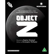 Object Z Blu-Ray cover with moon background, BFI and Rediffusion logos, sci-fi drama title and dual format edition label