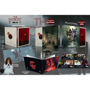 The Exorcist lenticular full slip and Mondo Blu-Ray steelbook collector's edition set with postcards and booklet