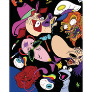 Freaked 1993 4K UHD collector's edition cover with colorful cartoon freak show characters and eyeballs