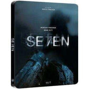 Se7en limited edition steelbook 4K UHD and Blu-Ray with cover featuring dark moody design and crows