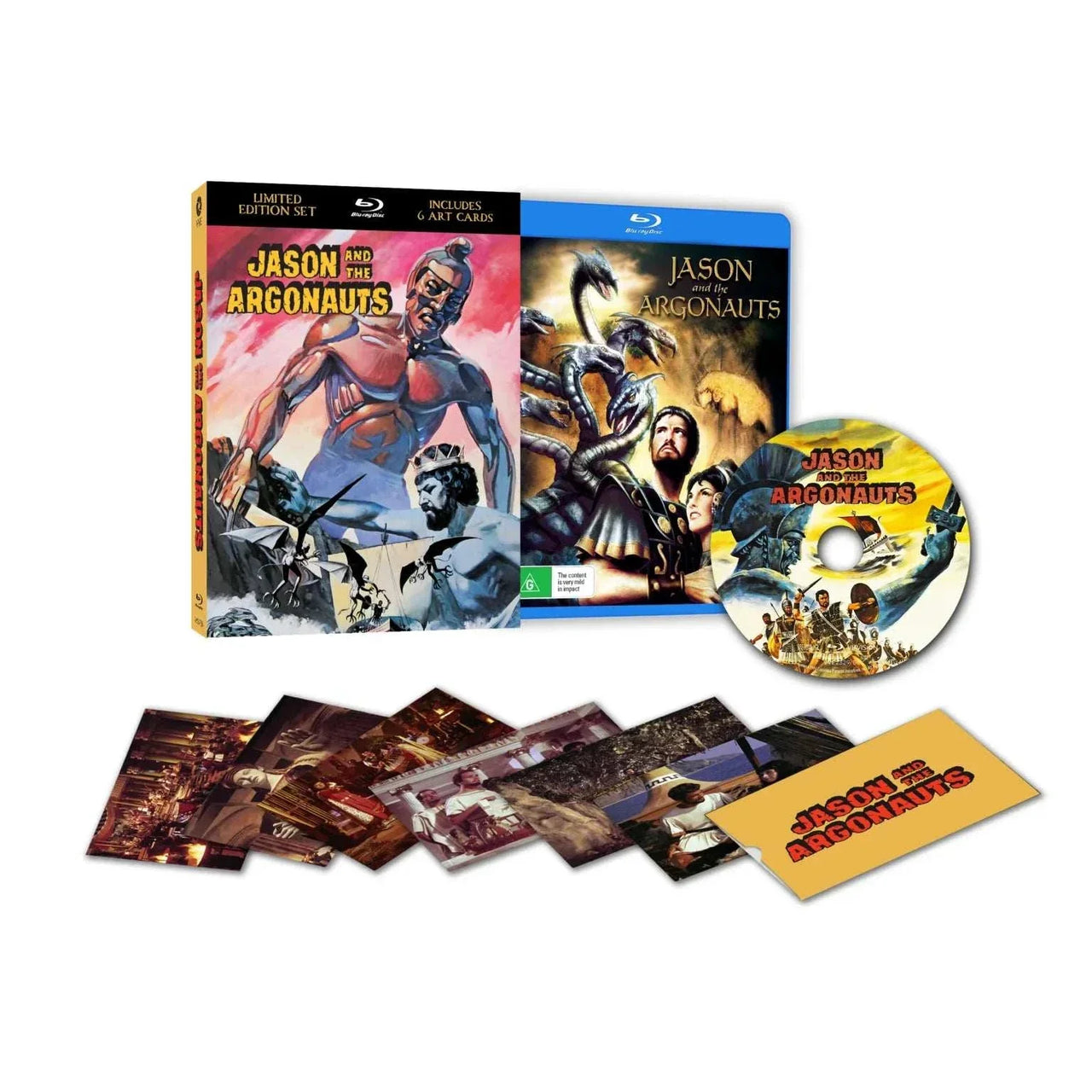 Jason and the Argonauts 1963 Blu-ray limited edition 3D lenticular hardcase with art cards and bonus content Region B
