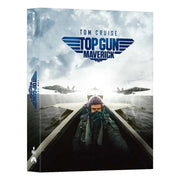 Top Gun: Maverick 4K UHD and Blu-Ray steelbook edition featuring Tom Cruise with exclusive glossy and debossed design