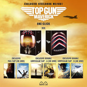 Top Gun Maverick 4K UHD and Blu-Ray Steelbook limited edition with exclusive lenticular slips and premium packaging