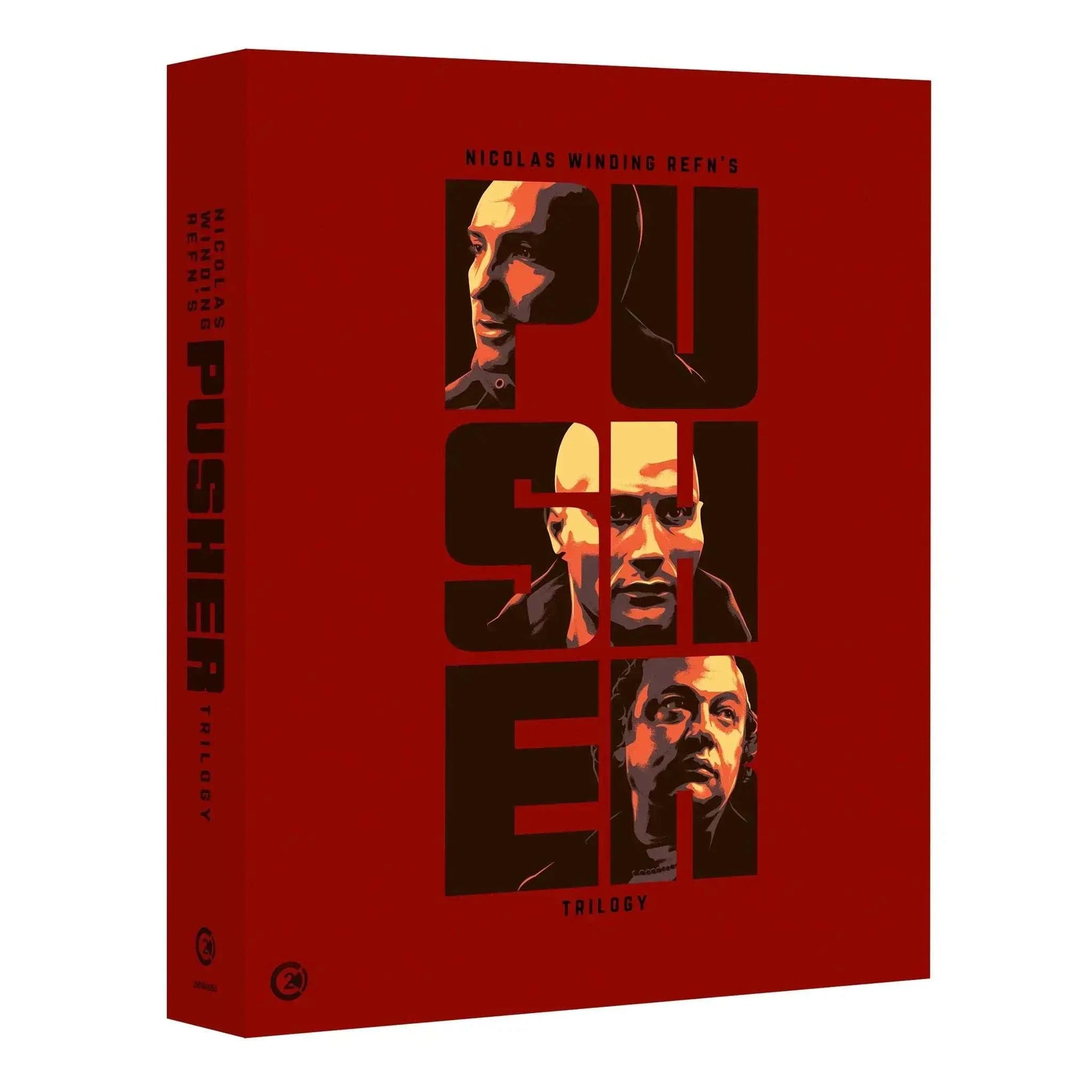 The Pusher Trilogy Limited Edition 4K Ultra HD box set with rigid slipcase and new artwork by Thomas Walker