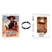 The Shootist Limited Edition Blu-ray with reversible slipcover and booklet featuring John Wayne and Lauren Bacall artwork