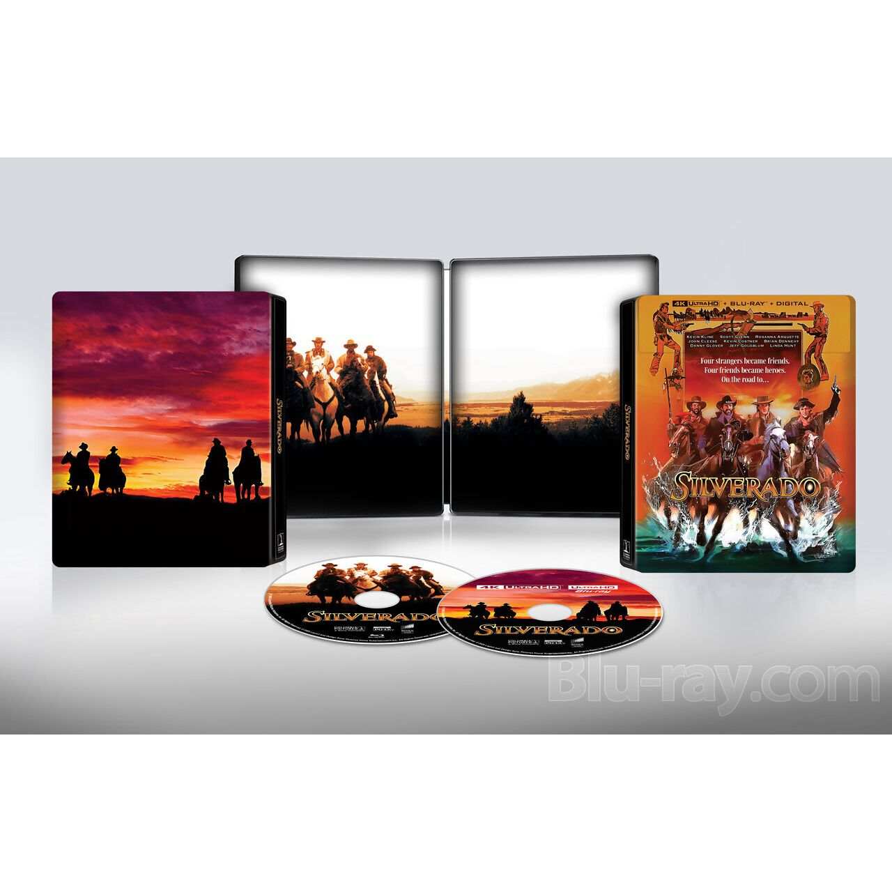 Silverado 40th Anniversary 4K UHD and Blu-ray steelbook with restored Western film and collectible packaging