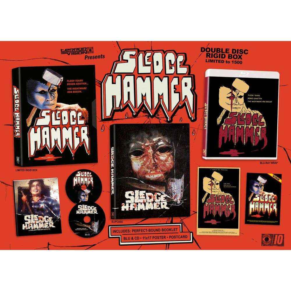 PRE-ORDER: Sledgehammer (1983) 2-Disc Deluxe Edition Blu/CD w/ Rigid Box, Horror Movie Collection, Includes Booklet and Poster.