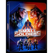 Small Soldiers 4K Ultra HD limited edition steelbook featuring Commando Elite and Gorgonite figures artwork